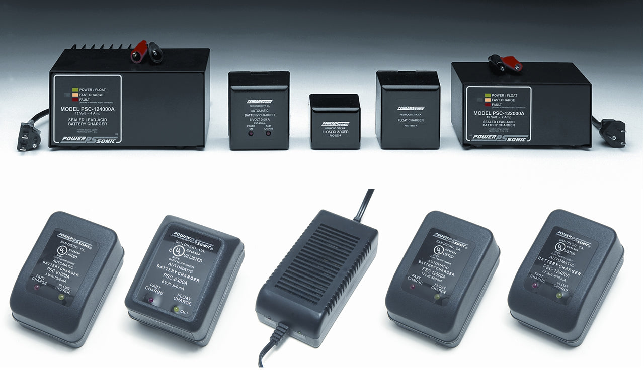 Battery Chargers-SLA, NiCD, NiMH, LiFePO4