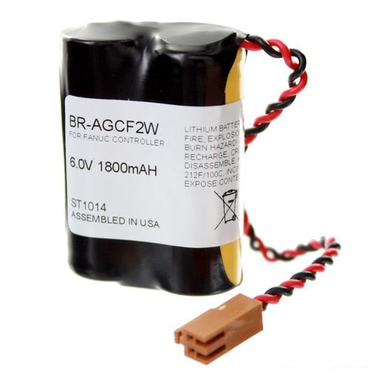 BR-AGCF2W 6V PLC Computer Backup Battery Replaces HC PANA BR-ACF2P