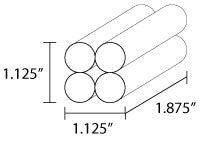 AA NiCad 4.8V Battery BL93NC487  X-NAA-2F4C40