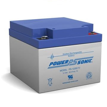 PS-12260F2 - POWERSONIC 12V 26AH SLA BATTERY