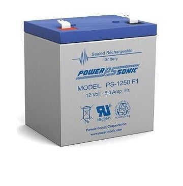 PS-1250F2 - POWERSONIC 12V 5AH SLA BATTERY