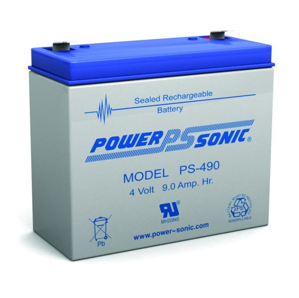 PS-490 - POWERSONIC 4V 9AH SLA BATTERY