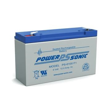 PS-6100 F2- POWERSONIC 6V 12AH SLA BATTERY