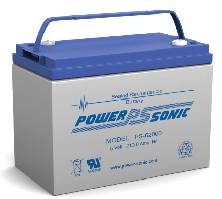 PS-62000 - POWERSONIC 6V 210AH SLA BATTERY