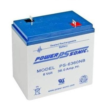 PS-6360NB - POWERSONIC 6V 36AH SLA BATTERY