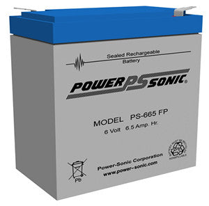 PS-665 - POWERSONIC 6V 6.5AH SLA BATTERY