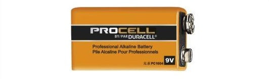 PC1604 9V DURACELL PROCELL ALKALINE BATTERY 12 pack