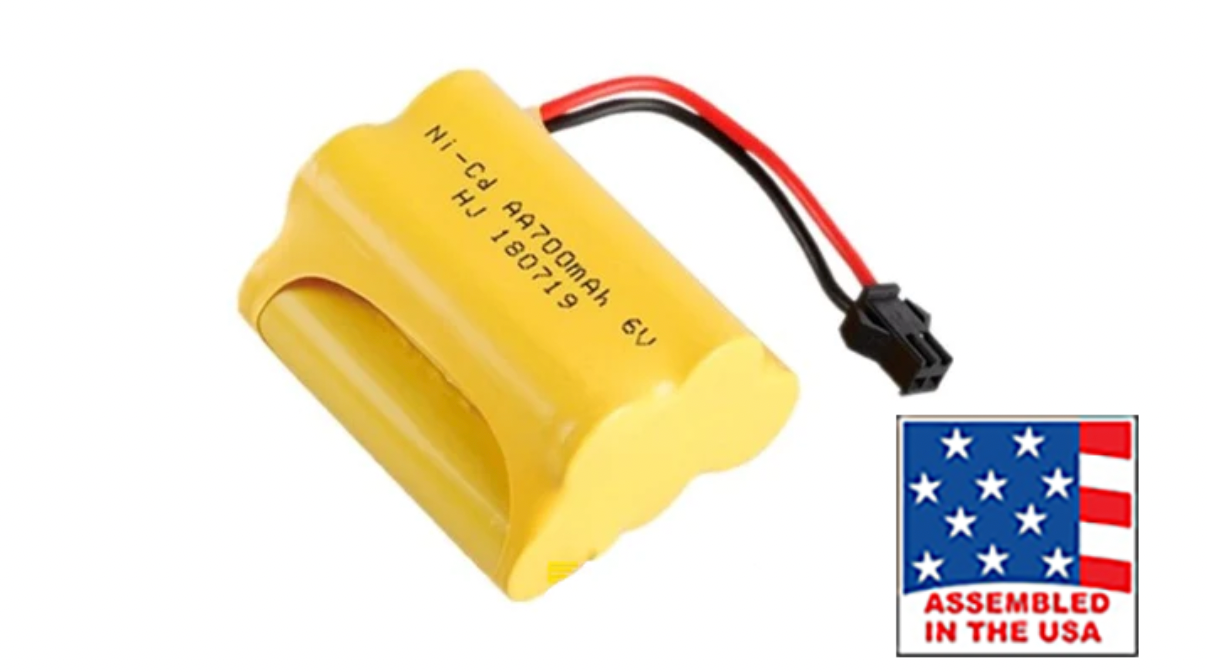AA NiCad 6.0V Battery Pack X-NAA-2N5C18R