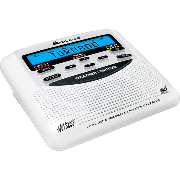 MIDLAND WR120B WEATHER ALERT RADIO WITH ALARM CLOCK