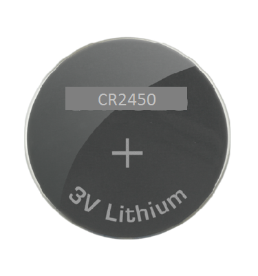 CR2450 3 Volt, 60 mAh, Lithium Coin Battery