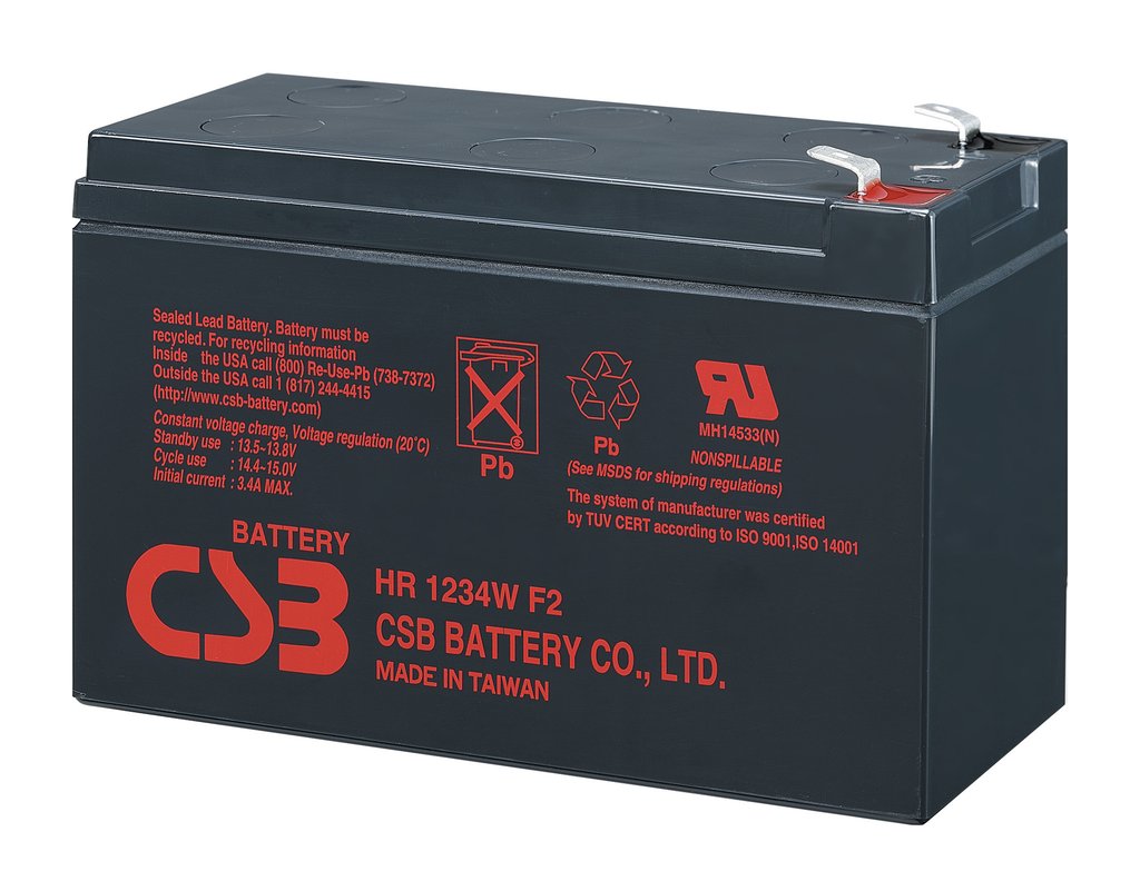 HR1224WF2F1 12V 6.6Ah 24W CSB Battery