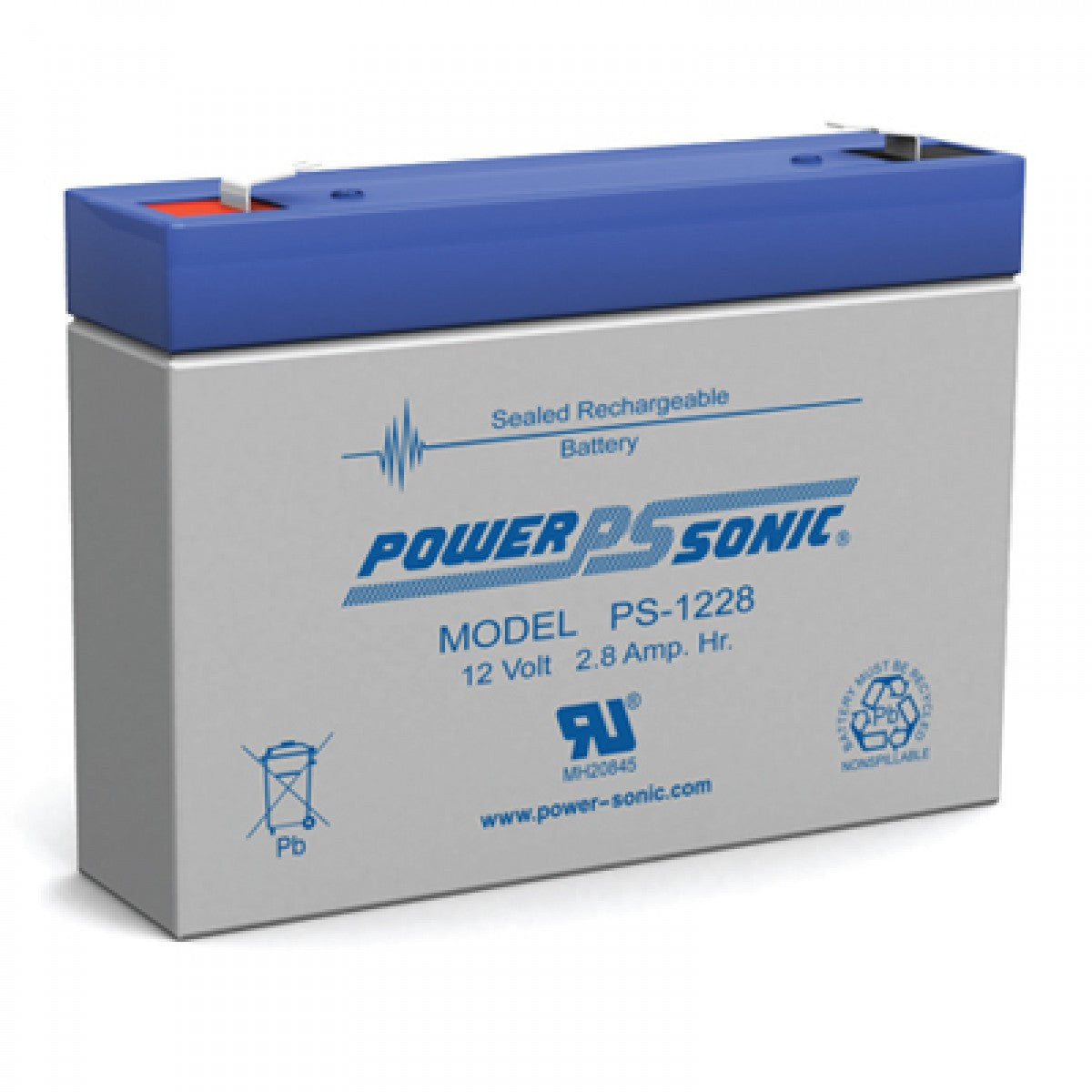 PS-1228 - POWERSONIC 12V 2.8AH SLA BATTERY