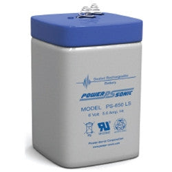 PS-650L - POWERSONIC 6V 5AH SLA BATTERY