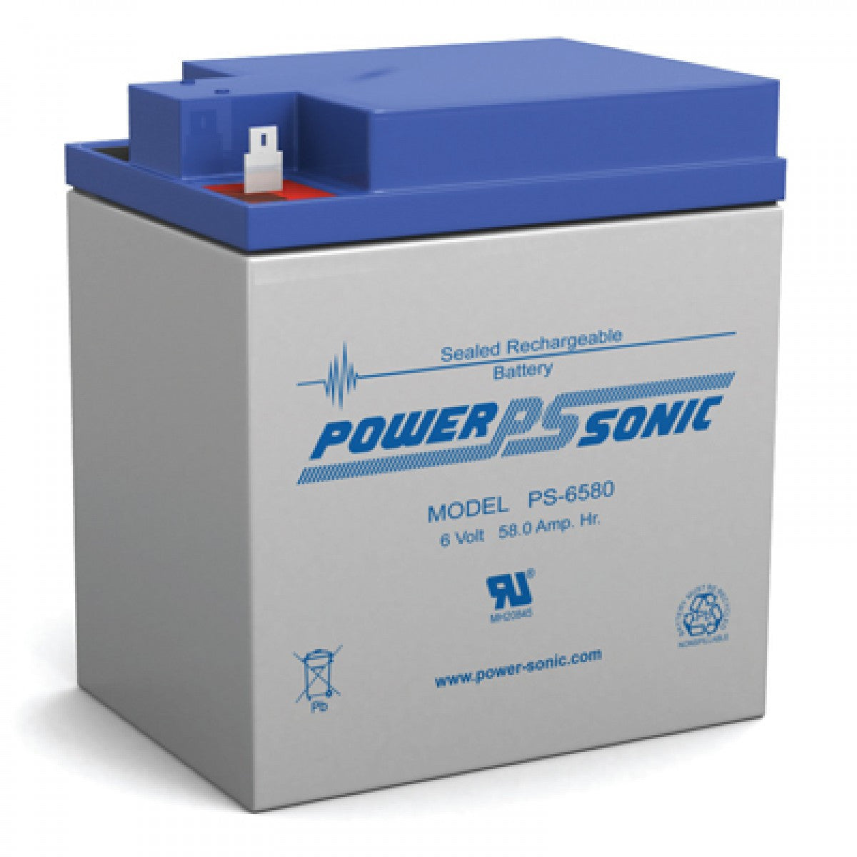 PS-6580 - POWERSONIC 6V 58AH SLA BATTERY