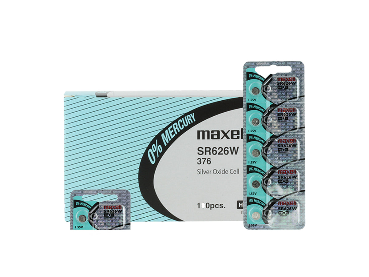 376 Maxell SR626W 1.5V Silver Oxide Battery