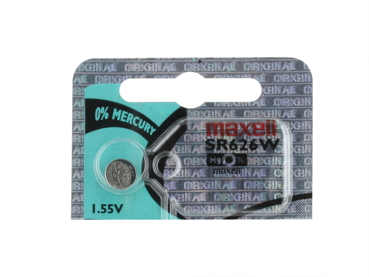376 Maxell SR626W 1.5V Silver Oxide Battery