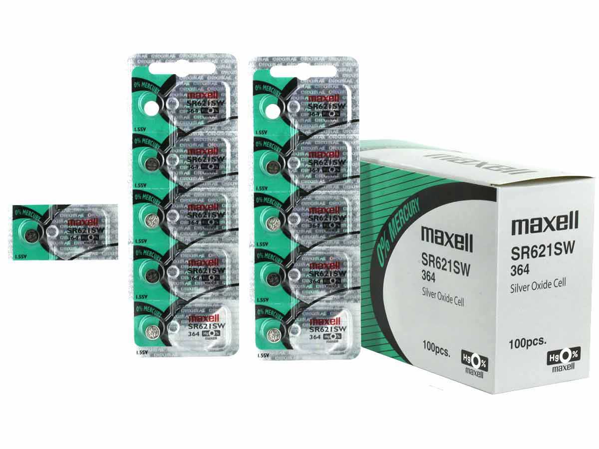 364 Maxell SR621SW 1.5V Silver Oxide Battery