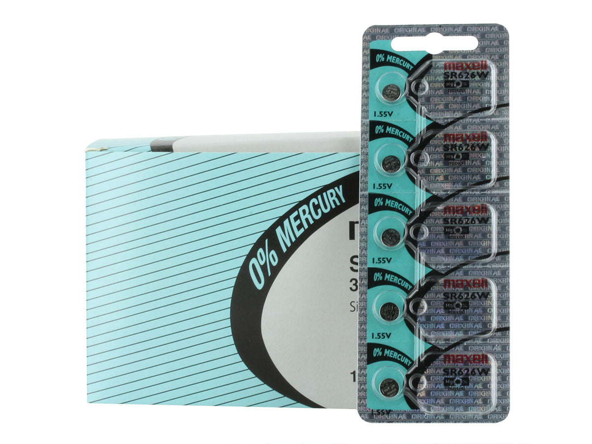 376 Maxell SR626W 1.5V Silver Oxide Battery