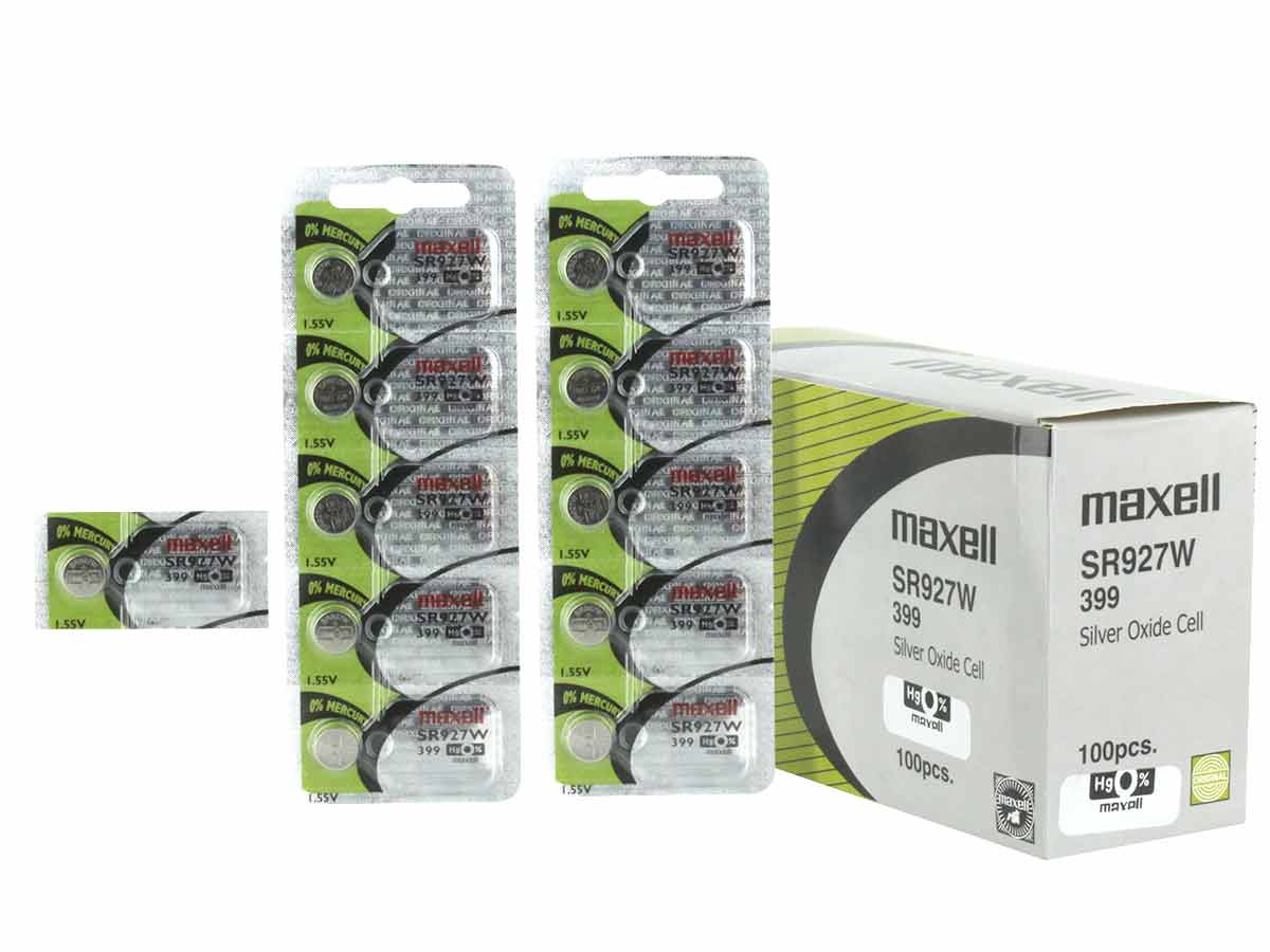 399 Maxell SR927W 1.5V Silver Oxide Battery